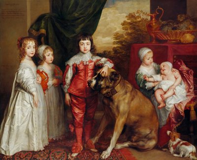 Vijf Oudste Kinderen van Karel I door Anthony van Dyck